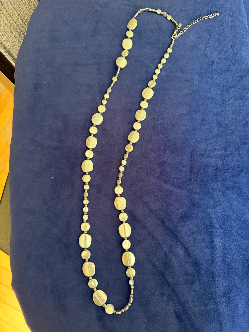 Siver-Tone Beaded Long Necklace - Women Jewelry
